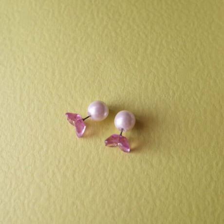 静観朋恵／SHIZUMI Tomoe「はなピアス／はなパールピアス」