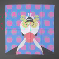 吉本大輔／YOSHIMOTO Daisuke「加賀友禅柄ハンカチ（暖色系）」