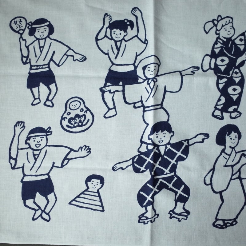 赤池佳江子／AKAIKE Kaeko「盆踊りてぬぐい」 | オトメの金沢 陳列室