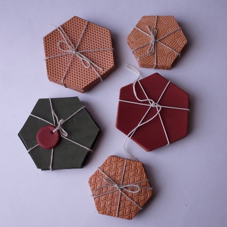 Eatable of Many Orders／エタブルオブメニーオーダーズ「Hexagon Coaster 5pc set」