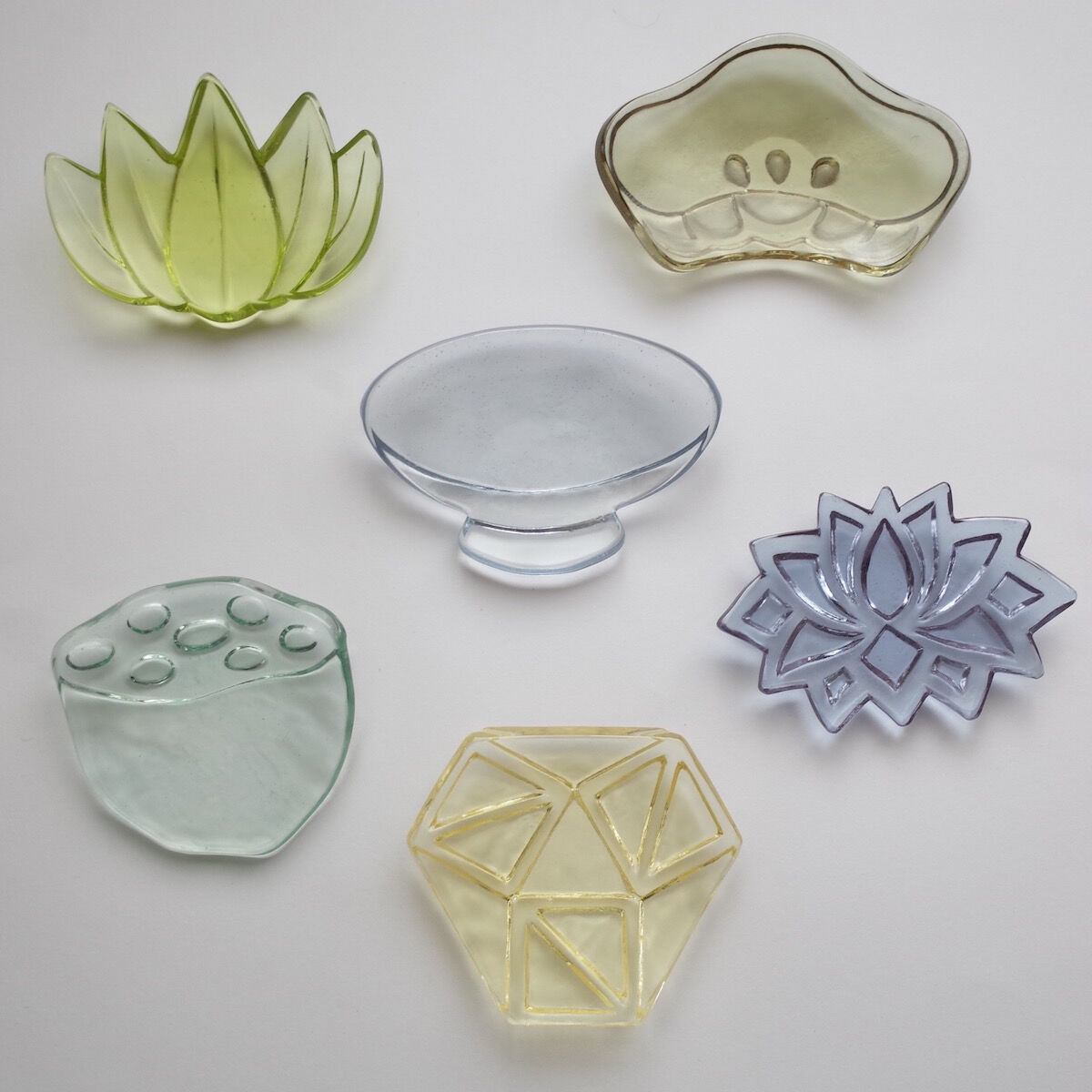 田聡美 さん　器　豆皿　ガラス　硝子　中国茶器 田聡美 さん 器 豆皿 ガラス 硝子 中国茶器