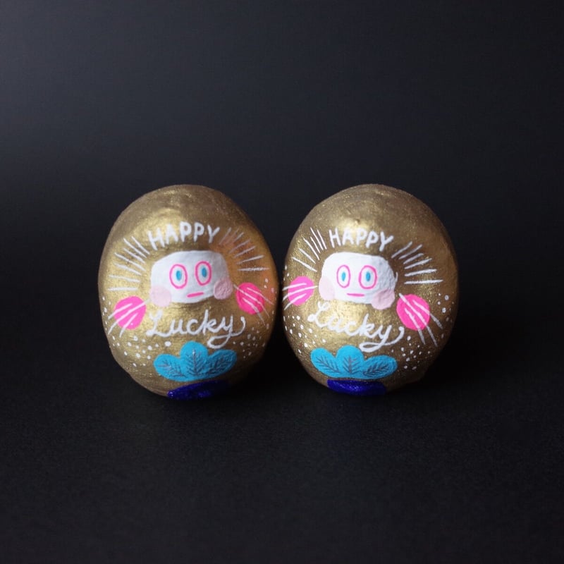 Norikazu Hatta「ミニだるま（Lucky／ピンク黒金青赤）」 | オトメの