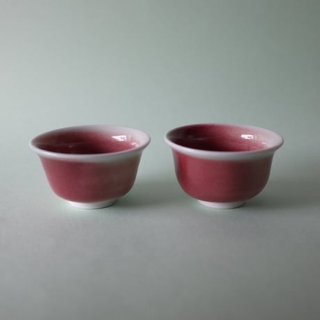 山﨑美和／YAMASAKI Miwa「赤の茶杯（湯のみ／煎茶）」