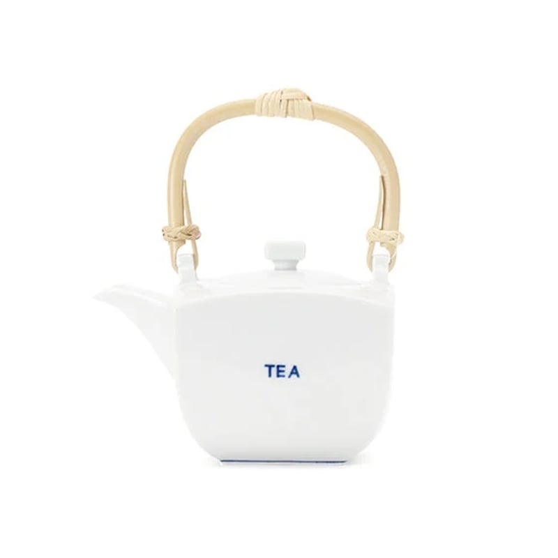 上出長右衛門窯／KUTANI CHOEMON「角急須（小）白TEA字」 | オトメの