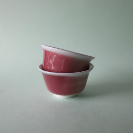 山﨑美和／YAMASAKI Miwa「赤の茶杯（湯のみ／煎茶）」