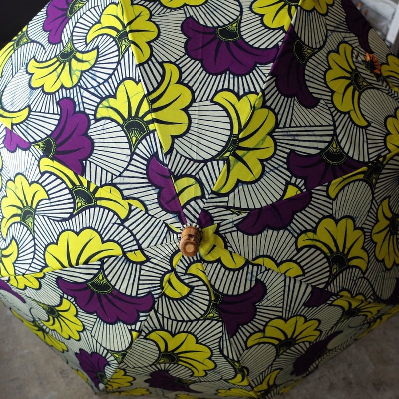 Sun miさん日傘 日傘 sun mi サンミ 晴雨兼用日傘 えいきち USED美品 アフリカン