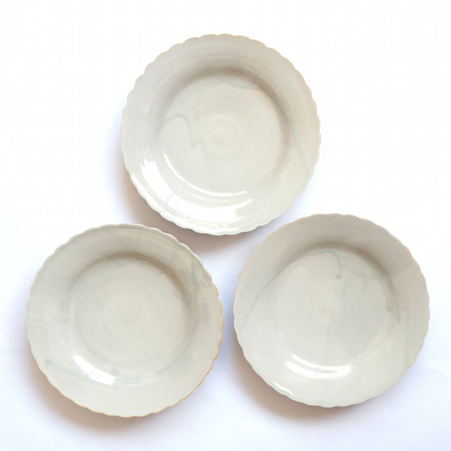 安齋新 厚子 白磁菊花皿 お皿 original