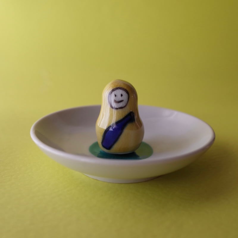 今江未央／IMAE Mio「九谷焼立体皿 ひめだるま」 | オトメの金沢 陳列室