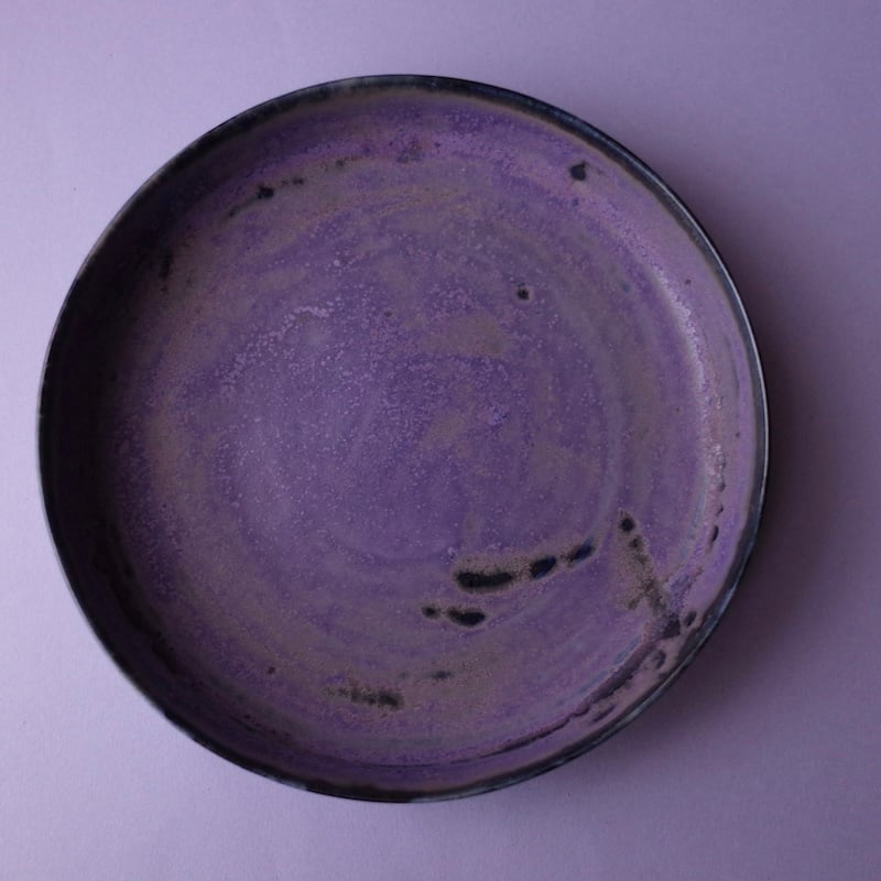 結城 彩／YUKI Aya「切立皿 小 紫」 | オトメの金沢 陳列室
