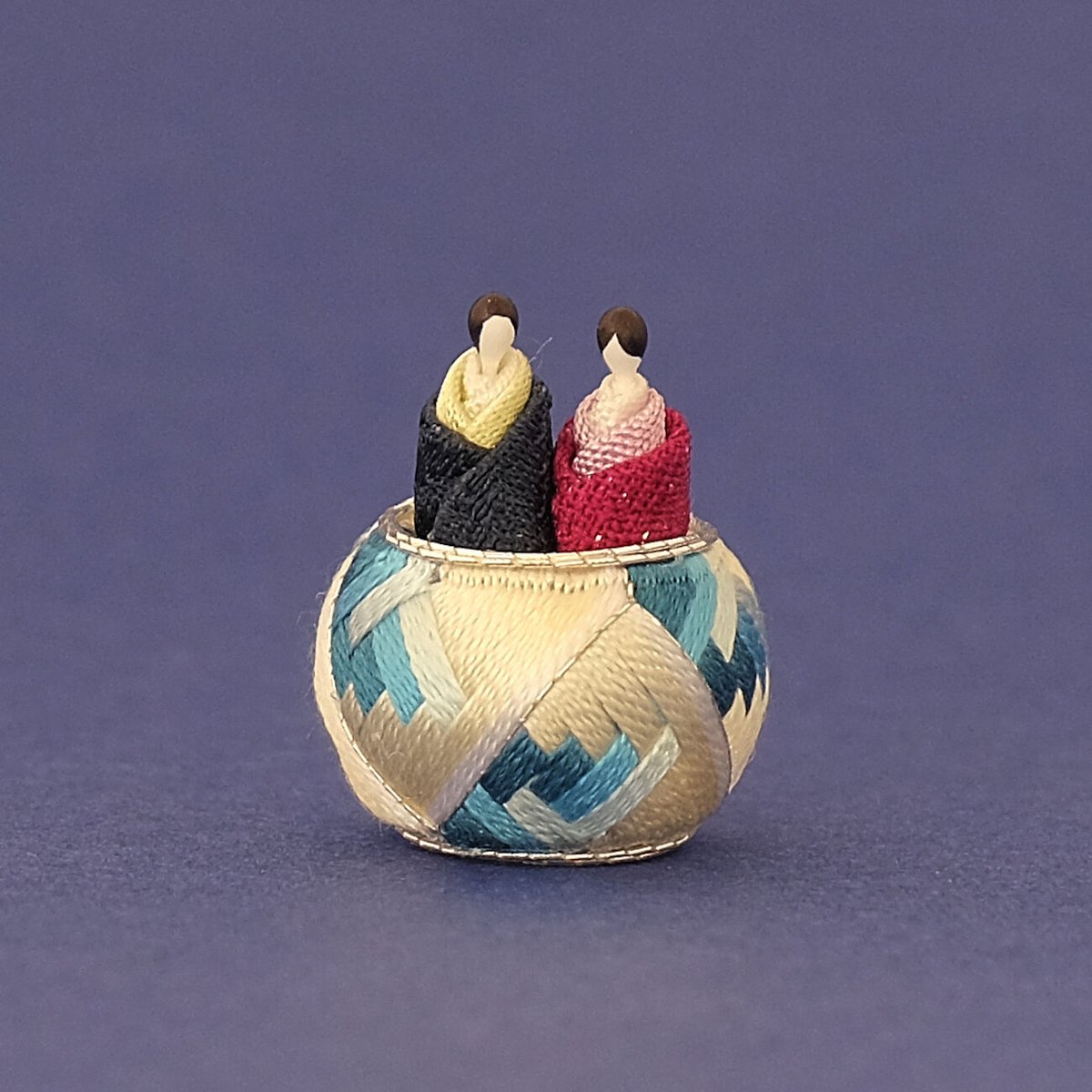 茶太郎 手毬 てまり お雛様 手鞠No17 ハンドメイド 茶太郎様専用 手毬