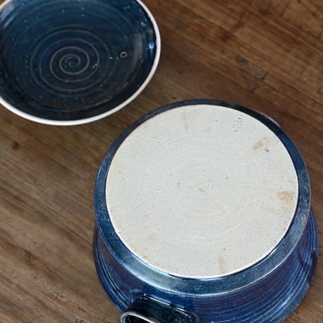 能登デザイン室／Noto Design「炊飯鼓型土鍋 白マット／瑠璃釉」
