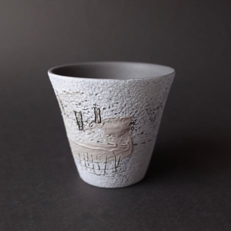 山田睦美　ボタン　陶磁器　作家　九谷焼　珠洲焼 珠洲焼(山田睦美)片口 | 産直マルシェいしかわ