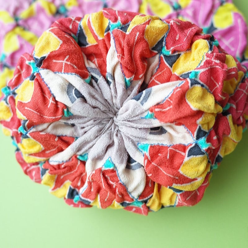 吉本大輔／YOSHIMOTO Daisuke「友禅染 巾着バッグ パイナップル ピンク