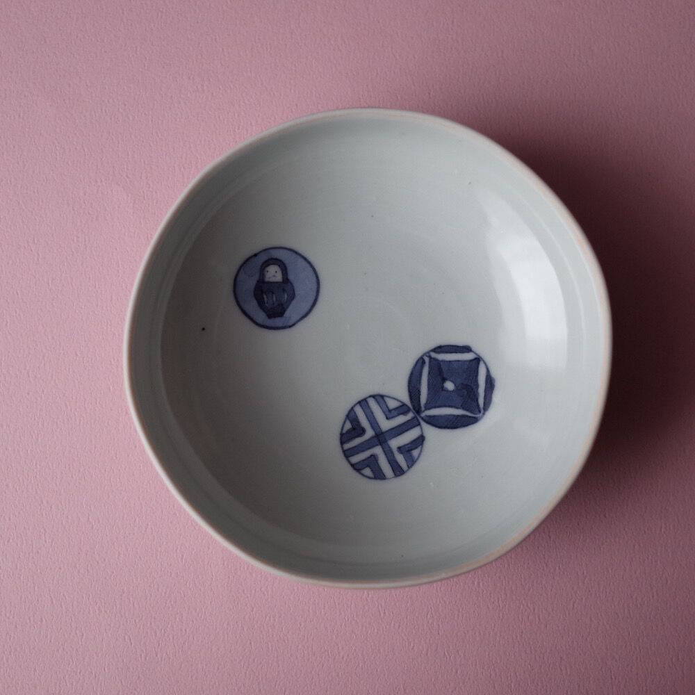 工房あめつち 「色絵 蓋物 鹿