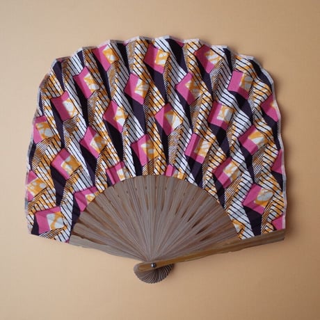Sun miの扇子 ピンク
