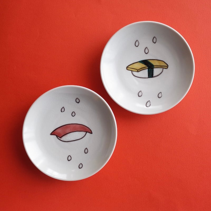 今江未央／IMAE Mio「九谷焼豆皿 酒とおでん／寿司／肉」 | オトメの