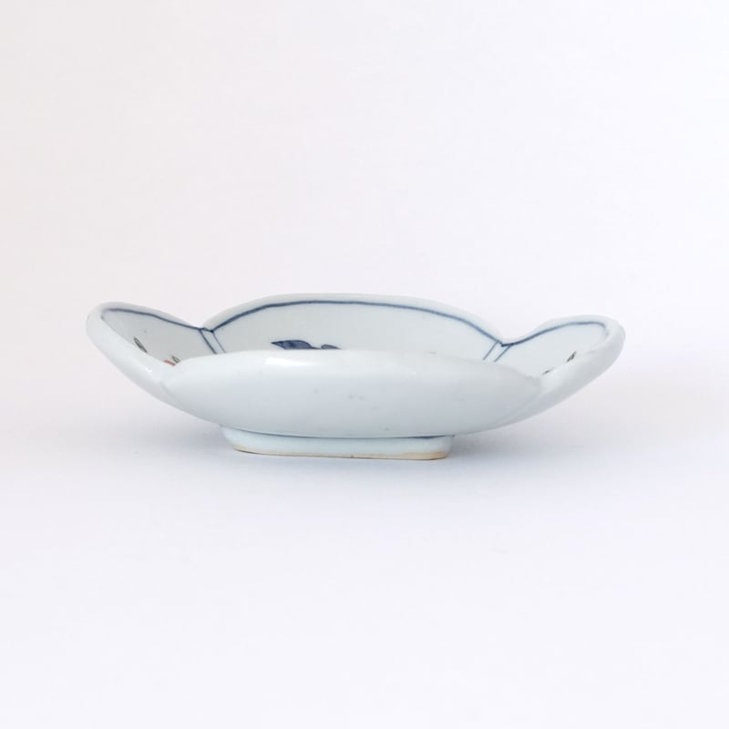 工房あめつち　小皿　鶴 工房あめつち／Kobo Ametsuchi「色絵 鳥絵木瓜小皿」 | オトメの