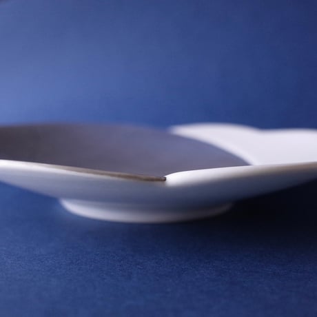 根石和美／NEISHI Kazumi「釉漆 寧色 綿雲 6寸皿」