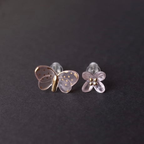 静観朋恵／SHIZUMI Tomoe「ちょうちょピアス／イヤリング」