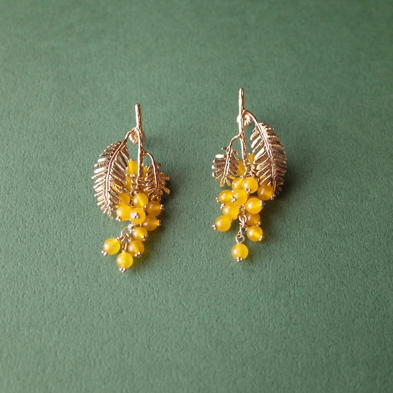 sasakihitomi/佐々木ひとみ「ミモザピアス」 | オトメの金沢 陳列室 sasakihitomi/佐々木ひとみ「ミモザピアス」 | オトメの金沢 陳列室