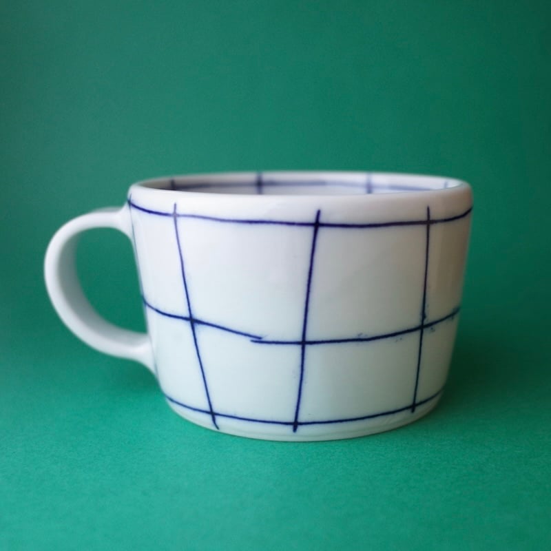 ドウガミスミコ／DOUGAMI Sumiko「マグカップ 格子／縞々」 | オトメの