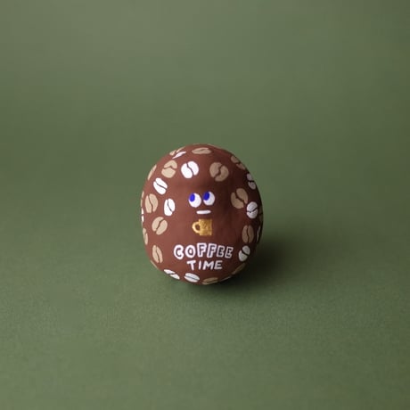 Norikazu Hatta「ミニだるま コーヒー 金／茶」