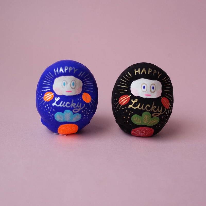 Norikazu Hatta「ミニだるま（Lucky／ピンク黒金青赤）」 | オトメの