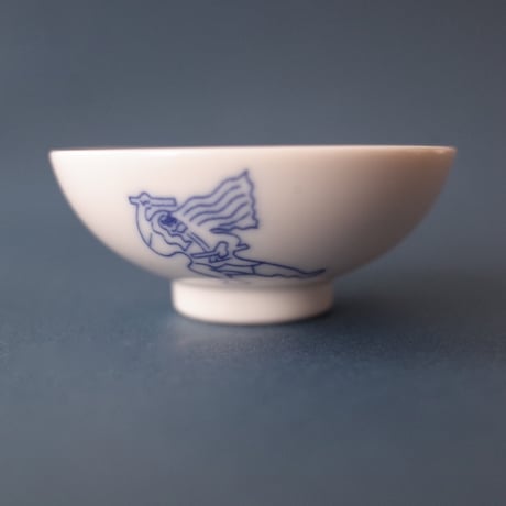 おでんよし坊／Oden Yoshibou「九谷焼チャリティおちょこ 御陣乗太鼓＋能登ステッカー」