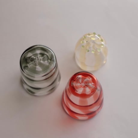トリブーショイ硝子工芸舎／Tri Buŝoj Glass Art「おちょぼぐち」