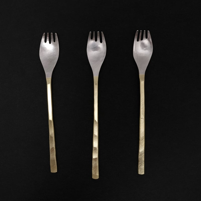 西川美穂　ケーキフォーク　2本 西川美穂／NISHIKAWA Miho「cakeフォーク I型」 | オトメの金沢