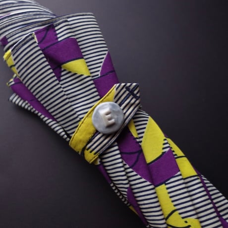 Sun miの傘 輪っか柄 黄色×紫（50cm／60cm）