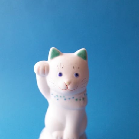 上出長右衛門窯／KUTANI CHOEMON「鈴乗り二寸ちょうえもん招猫 人魚と魚」