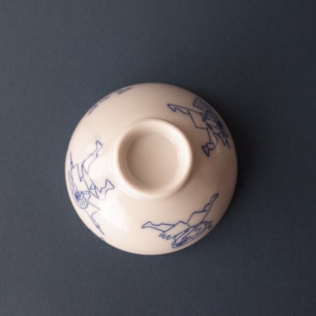 おでんよし坊／Oden Yoshibou「九谷焼チャリティおちょこ 御陣乗太鼓＋能登ステッカー」