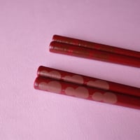 奥の麻衣子／OKUNO Maiko「漆絵蒔地大人箸 模様あり」