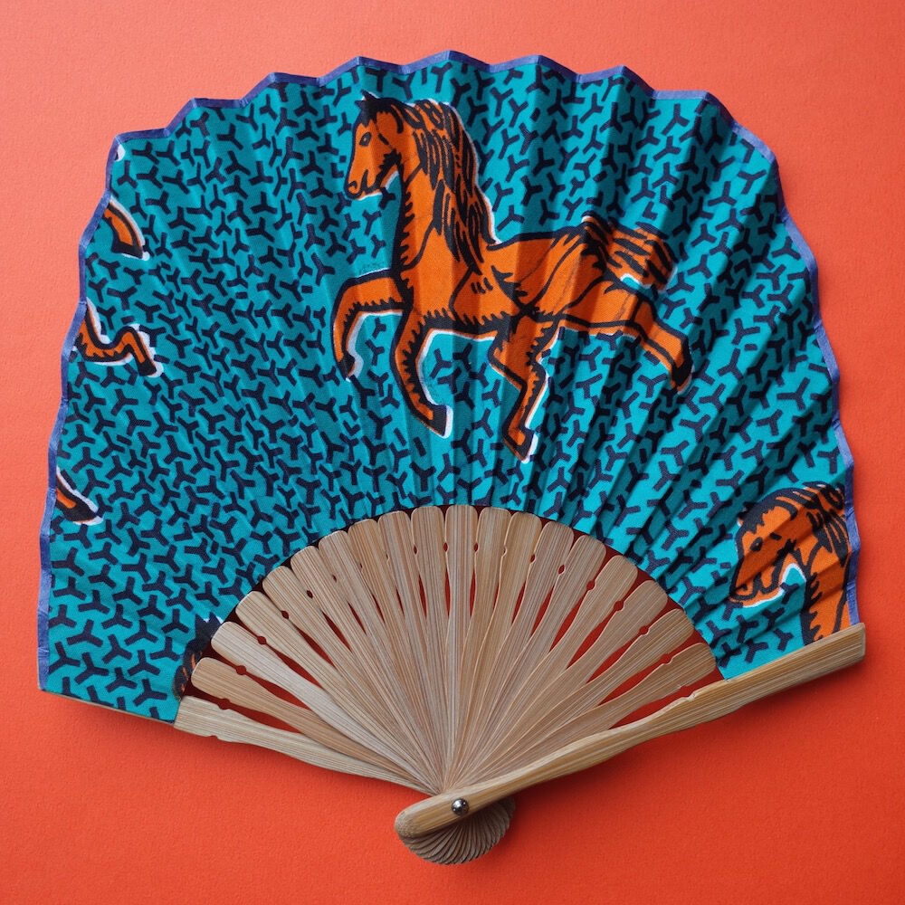 743)舞扇3本セットパール赤青白詩吟舞踊扇子