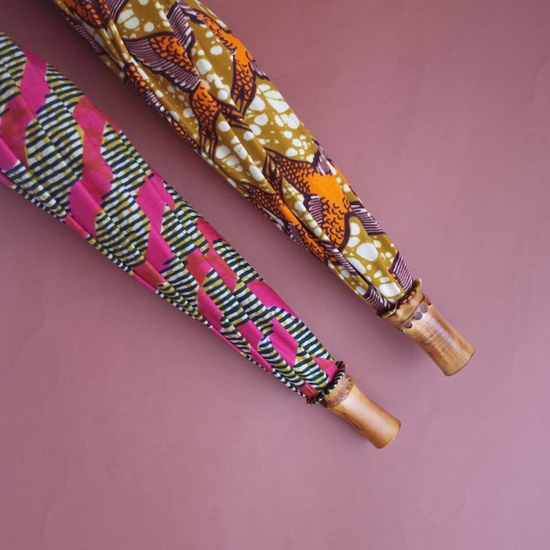 Sun miの傘 ニョロ縞 ピンク（50cm） | オトメの金沢 陳列室