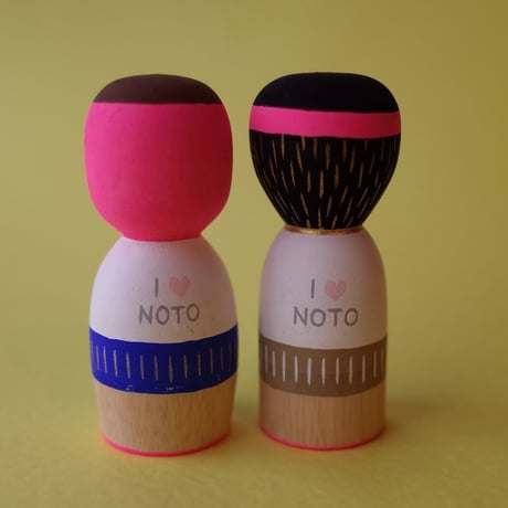 Norikazu Hatta「オヤジこけし I LOVE NOTO」