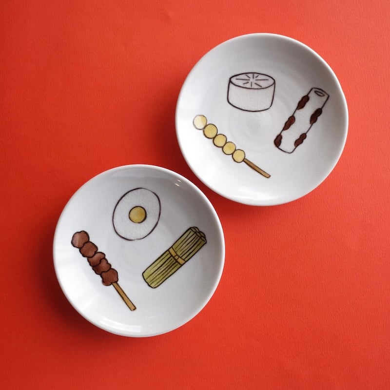 今江未央／IMAE Mio「九谷焼豆皿 酒とおでん／寿司／肉」 | オトメの