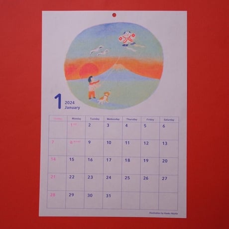 赤池佳江子／AKAIKE Kaeko「2024年カレンダー」