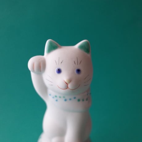 上出長右衛門窯／KUTANI CHOEMON「鈴乗り二寸ちょうえもん招猫 人魚と魚」