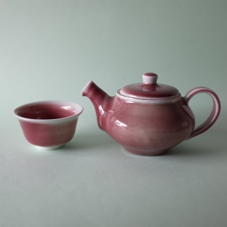 山﨑美和／YAMASAKI Miwa「赤の茶杯（湯のみ／煎茶）」