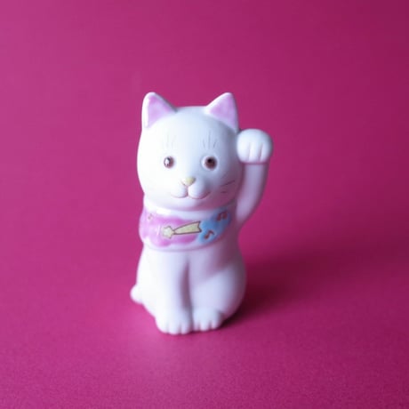 上出長右衛門窯／KUTANI CHOEMON「二寸ちょうえもん招猫 雲と音符」