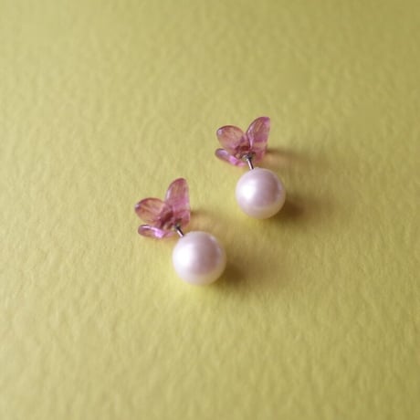静観朋恵／SHIZUMI Tomoe「はなピアス／はなパールピアス」