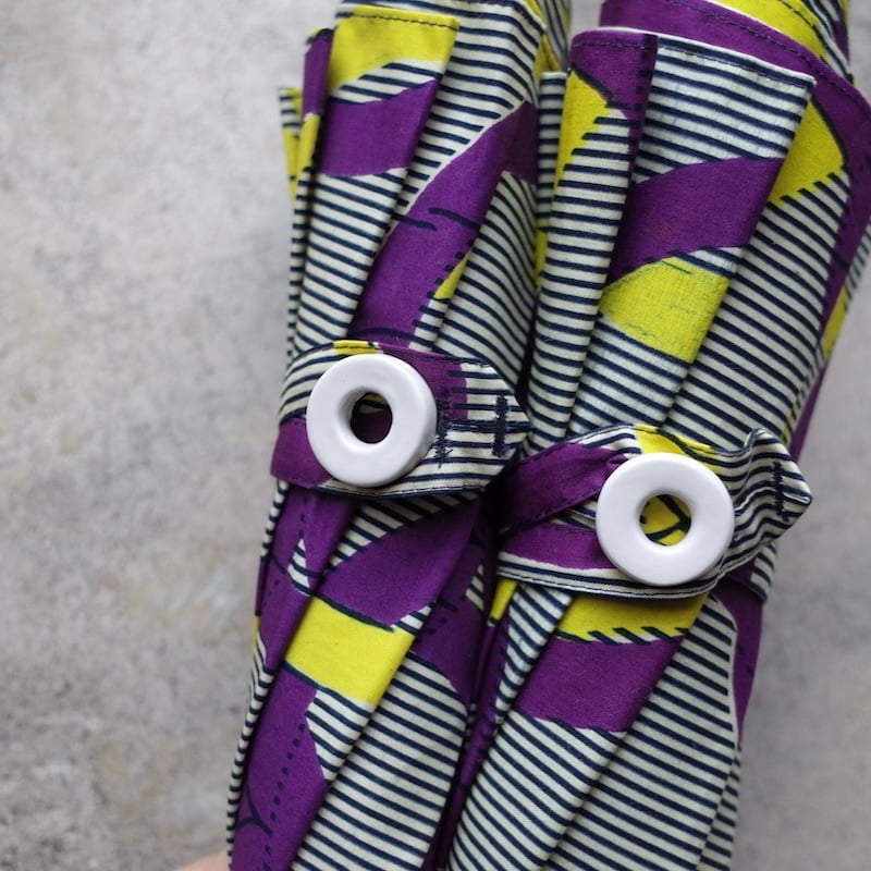 Sun miの傘 輪っか柄 黄色×紫（50cm／60cm） | オトメの金沢 陳列室