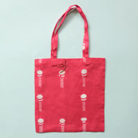 山﨑菜穂子／YAMAZAKI Nahoko「型染 BOOK BAG（ホームセンターシリーズ）」