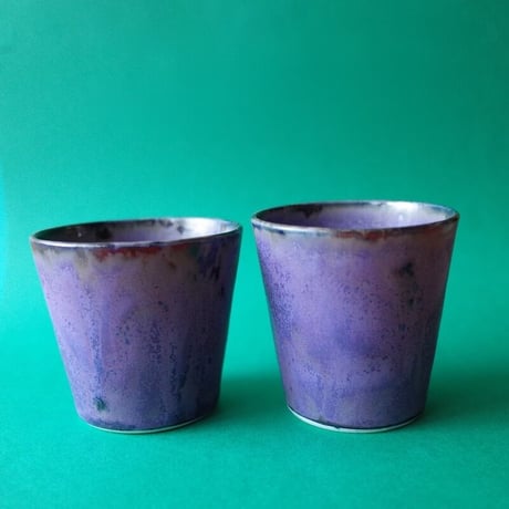 結城彩　花器　フラワーベース　陶器　人気色　油薬 結城彩 持ち手付き花器 | nagaya.project
