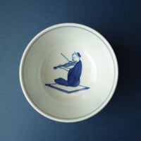 安齋新・厚子　白磁染付けふね皿　ペア 安齋新・厚子／ANZAI Arata & Atsuko「白磁染付けふね