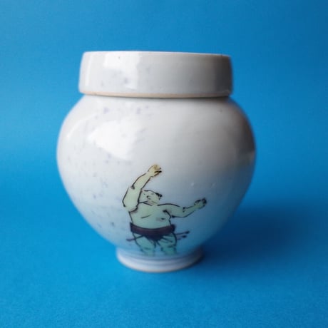 工房あめつち／Kobo Ametsuchi「色絵 小塩壷 力士（お一人様1点まで）」