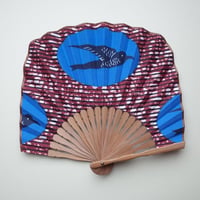Sun miの扇子 ツバメ柄