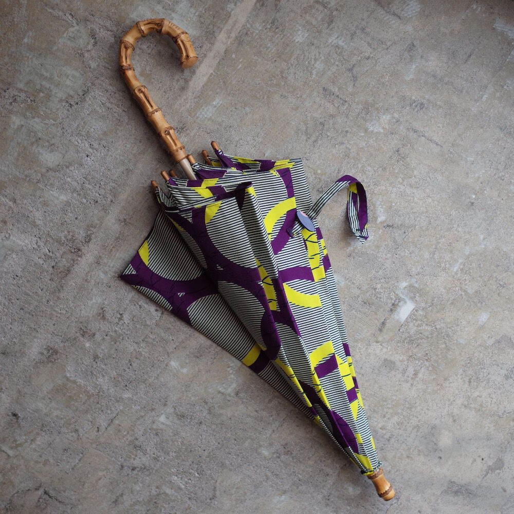 Sun miの傘 輪っか柄 黄色×紫（50cm／60cm） | オトメの金沢 陳列室